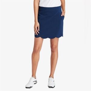 Vineyard Vines Skort Womens 4 Navy Blue Scallop Hem Pockets Golf Athletic Preppy